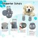 Sezlinver Dog Shoes - Non-Slip Sole Adjustable 4-Pack with Reflective Straps - Washable & Breathable for Small Medium Large Dogs - Gray - Buy Online on GoSupps.com