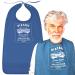 Funny Adult Bibs for Women & Men Washable Reusable Clothing Protectors for Adults Waterproof Backing Crumb Catcher Vintage