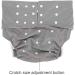 Buy Reusable Adult Diaper - Washable Adjustable Cloth Cover for Incontinence Care - Gray - Buy Online on GoSupps.com