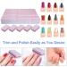 Mini Nail Buffer Blocks (50 Pack) for Acrylic and Natural Nails - 100/180 Grit Bulk Buffing Blocks for Professional Manicure - White - Buy Online on GoSupps.com