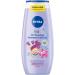 Nivea Kids 3in1 shower gel shampoo & rinsing care and cleaning for kids with an enchanting berry scent extra mild soap-free hair and skin care for children (250 ml) 250ml
