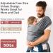 Momcozy Baby Sling Wrap Baby Sling for Newborn up to 50 lbs Baby Wrap Adjustable for Adult Fits Sizes XXS-XXL Easy to Wear Infant Baby Wrap Carrier Ergonomic Front Facing/Back Carrier Slings Dark Grey - Buy Online on GoSupps.com