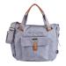 BABABING | Roma 2 Baby Changing Bag with Detachable Bottle Holder and Portable Changing Matt | Multi-compartment Shoulder Bag & Pram Organiser | Grey