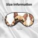 Ultra-Soft French Bulldog Print Eye Mask - Light-Blocking for Optimal Comfort & Restful Sleep | International Shipping Available - Buy Online on GoSupps.com