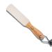 Natural Pumice Foot File Hard Skin Remover for Women and Men - Curved Style White Colour Callus & Dead Skin Remover for Feet with Wood Handle Curved-White