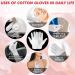 WLLHYF 10pairs(20 Pcs) White Cotton Gloves 100% Premium Cotton Moisturizing Gloves for Dry Hands & Eczema Spa Coin Jewelry Silver Inspection Lotion Gloves Overnight for Women & Men - Buy Online on GoSupps.com