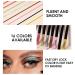 16 Color Matte Liquid Eyeliner Set - Waterproof High Pigmented Eye Liners - Long Lasting Makeup Kit with Glitter Gold and Silver Accents - Buy Online on GoSupps.com