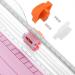 Firbon A4 Paper Cutter 12 Inch Titanium Straight Paper Trimmer with Side Ruler for Scrapbooking Craft  Paper  Coupon  Label  Cardstock(Pink) - Buy Online on GoSupps.com