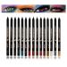 15 Pcs Rainbow Glitter Eyeliner Pencil Set | Waterproof Lip Liner & Eyeshadow Stick - Shop Now - Buy Online on GoSupps.com