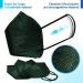 Virshields FFP2 Mundsprung Mask - 94% PFE 99.99% VFE | 5-Layer Protective Half Mask | EN 149:2001+A1:2009 | Made in EU | Dark Green | Bulk Options 10-2000 Pieces - Buy Online on GoSupps.com