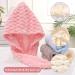 2Pcs Hair Towel Wrap - Quick Dry Microfiber Towel for Curly Hair & All Hair Types - Anti-Frizz & Button Fixing - Large 9.8x25.6 - Buy Online on GoSupps.com