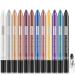 Glitter Eyeshadow Stick Colorful Set Eye Shadow Pen Eyeliner Eye Shadow Pencil Waterproof & Long Lasting Glitter Eyeshadow Stick Eye Makeup (Color : 12 Pack)