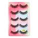 UAMOU Lashes 10/20/50/100 Boxes Mink Eyelashes 5 Pairs Natural False Eyelashes Thick Fluffy Faux Cils Lashes In Bulk G6 Cheerfully (Color : G616CS Size : 40 boxes)