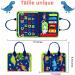 Orderra Busy Board - Montessori Activity Board for Children | Early Educational Toys for Fine Motor Skills | Learn Clothing Basics | MLB-SZZM Blue - Buy Online on GoSupps.com