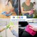 DualVertex 30 Reusable Baby Wipes Microfiber Face Cloth - Washable & Unscented | Multipurpose Makeup Remover Cloth with Laundry Bag | Ideal for New Born Gift - Buy Online on GoSupps.com