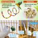 Duckiimo 15PCS Bird Parakeet Toy Set - Chewing Hanging Toy with Bells, Colorful Beads, Swinger Bungee - For Parakeets, Cockatiels, Budgies, Lovebirds - Buy Online on GoSupps.com