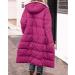 Hanxiulin Oversized Plush Jacket for Women | Warm Lined Fleece Winter Coat | Elegant Long-Sleeved Quilted Jacket in Hot Pink - Buy Online on GoSupps.com
