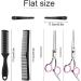 Hair Cutting Kit 8 Pcs GFHD Professional Barber Shears Complete Accessories Include Thinning Shears Hair shears Hair comb Cape Clip Clean Cloth (CA-8PCS-Silver) - Buy Online on GoSupps.com