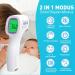Buy Contactless Infrared Thermometer for Baby Adult & Children - Precise Fever Readings Alarm & 50 Memory Function - Digital LCD Display - White & Purple - Buy Online on GoSupps.com