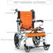 Ultra Lightweight Foldable Wheelchair with Handbrakes and Swing Away Footrests 45Cm Wide Seat Portable & Transport Wheelchair Wheelchairs for Elderly Adults(Color:D) - Buy Online on GoSupps.com