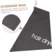 CRILSTYLEO 1pc Hair Dryer Storage Bag Travelling Backpack Hair Dryer Bag Make up Organizer Bag Canvas Dark Grey - Buy Online on GoSupps.com