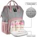 IPARTS EXPERT Muifa Baby Diaper Backpack - Waterproof Travel Bag with Insulated Pockets Large Capacity Durable Pink for International Shipping - Buy Online on GoSupps.com