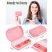 Portable Travel Pill Organizer - Mooyue Compact Daily Pill Box Stylish Vitamin Case with Sticky Labels - Perfect for Travel (Pink - Buy Online on GoSupps.com