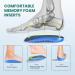 Buy Welnove Memory Foam Heel Inserts for Plantar Fasciitis Relief | Shock Absorbing Insoles for Work Boots | 3/4 Length Comfort | Men 5-8 & Women 6-10 - International Shipping Available - Buy Online on GoSupps.com