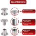 CREEDOX Chicago Screws for Leather 150 Sets  5/16 Inch Zinc Alloy - Flat Head Studs Screw Rivets for Leather   Suitable for DIY Leather Crafts  Belts  Handbags & Garments (5 Colors) - Buy Online on GoSupps.com