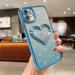 JONLONHA iPhone 11 Glittering Transparent Protective Cover | Luxurious Heart Pattern Shockproof & Scratch-Resistant TPU Case for Women | Full Camera Protection for 6.1 Blue iPhone 11 - Buy Online on GoSupps.com