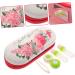 Buy JECOMPRIS Double-Lodged Glasses Case - Practical Contact Lens Holder with Tweezers Mirror and Solution | Stylish Red Design for Household Use - Shop Internationally! - Buy Online on GoSupps.com