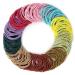 Kavya 200 pieces hair tie girls elastic hair tie women 4.5 cm braiding gum girl hair tie without metal multi -colored hair bands 2 mm ponytails for girls children women pink blue yellow light green brown bordeaux red khaki purple red dark green