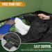 MEREZA Double Sleeping Bag for Camping, Queen Size 2 Person Cold Weather Sleeping Bag with Pillow - Green - Buy Online on GoSupps.com