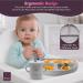 CHEEKYCHOPS 9 PCS Baby Weaning Set & Ebook - Slate Grey | Baby Plate, Bib, Cup, Bowl, Spoon & Recipe Ebook - Buy Online on GoSupps.com