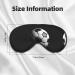 SSIMOO I Like Soccer Sleep Mask | Adjustable Breathable Eye Mask for Comfortable Sleep | Fashionable Black Design - Perfect for Travel & Home - Buy Online on GoSupps.com
