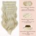 4PCS Curly Synthetic Hair Extensions 22 Inches #Platinum Blonde - Clip in Hair Pieces for Women - Buy Online on GoSupps.com