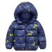 Baby Winter Coat Toddler Hooded Jacket Lightweight Windproof Puffer Coat with Zippers Warm Jackets with Two Pockets Fashion Pattern Waterproof Winter Outfits 18-24 Months E 18-24 Months