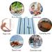 Extra Large Beach Blanket - Sandproof, Waterproof Outdoor Picnic Mat in Blue Line Design - Buy Online on GoSupps.com