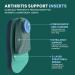 Plantar Fasciitis Insoles for Heel Pain Relief | 3/4 Length Orthotics for Arthritis & Heel Spurs | Women's Support Inserts Size 6-10 - 1 Pair Blue Green - Buy Online on GoSupps.com