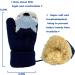 BEISIJIA Toddler Kids Winter Knitted Mittens | Cute Cartoon Gloves | Full Finger Mittens with String | Navy Blue+Red | Ages 1-4 - Buy Online on GoSupps.com