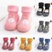 Baby Running Sock Shoes - Soft Indoor Floor Socks for Toddlers & Girls | Myth Pink Shoes for Crawling & Play - Buy Online on GoSupps.com
