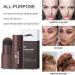Waterproof Eyebrow Stamp Kit with 10 Reusable Stencils and Brushes - Dark Brown - Buy Online on GoSupps.com