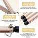 3 Barrel Hair Waver Curling Iron | 25mm Mermaid Curler with 2 Temperature Control | Quick Heating Styling Tool for Long Short Hair | Includes Heat-Resistant Gloves | Gold - Buy Online on GoSupps.com
