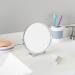 Home Basics Heavy Duty Chrome Plated Steel Round Bathroom Mirror - Silver - Buy Online on GoSupps.com