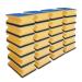 Vileda Glitzi Plus scouring pad dishwashing sponge for the kitchen sponge with antibacterial effect highly absorbent pack of 24