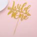 AmarYYa Wild One Cake Topper - Gold Glitter Boy or Girl 1st Birthday/Baby Shower Cake Decoration Gold Glitter Baby ONE With Arrow Birthday Cake Topper First Smash Cake Decoration Wildone-a - Buy Online on GoSupps.com