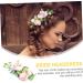 FRCOLOR 1pc Hair Comb Hair Accessories Bride Headdress for Wedding Spring Wreaths Green Leaf Floral Clip Headpiece Decorated Garland Flower Clip Bridegroom Pink Cloth - Buy Online on GoSupps.com