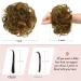 RUWISS Informantable Hard Part 100% Real Hair Scrunchies - Reddish Brown with Warm Blonde Highlights - Women's Lace Bun Extensions (1 Piece) - Buy Online on GoSupps.com