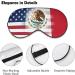 U.S. Mexico Flag Eye Mask | Soft Adjustable Blindfold for Travel & Sleeping - Buy Online on GoSupps.com