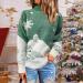 Shop Women's Christmas Snowflake Reindeer Sweater - Long Sleeve Knitwear Heart Animal Print Striped Design - XL & K Sizes Available - Buy Online on GoSupps.com